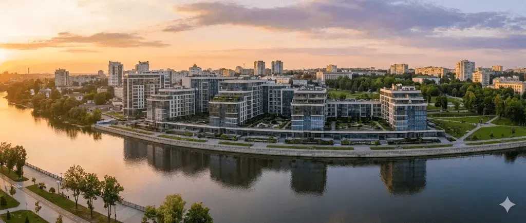 Панорама житлових кварталів Вінниці